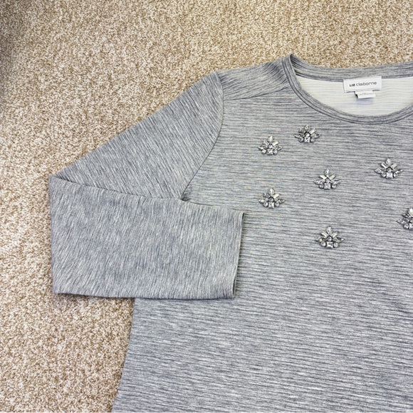 Liz Claiborne Heather Gray Knit Top Women’s Size XXL - Picture 5 of 14